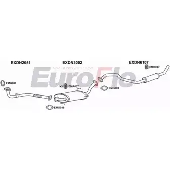 Система выпуска ОГ EUROFLO 4346117 2WNM I 1886Q0 DNPAT28D 3011B изображение 0