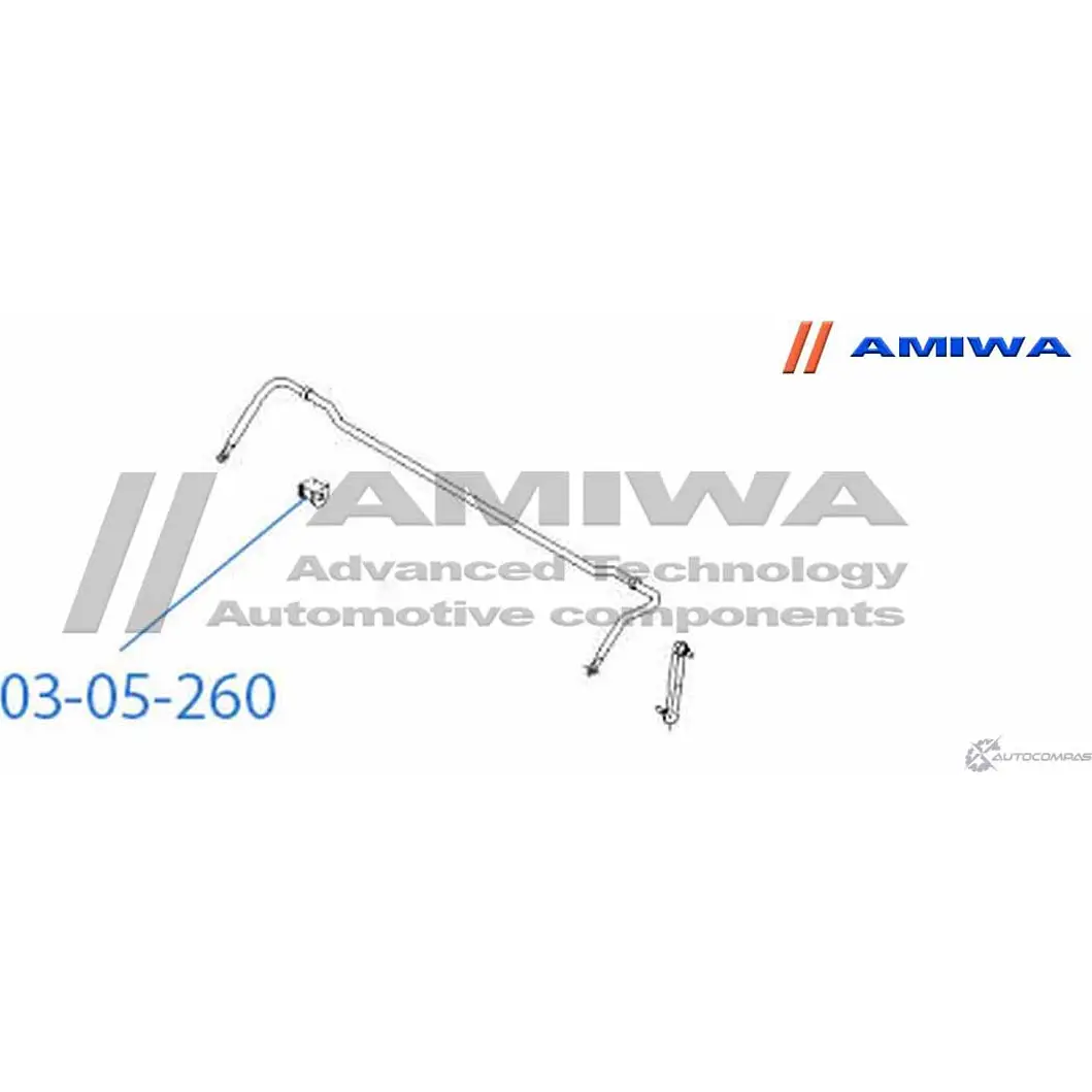 Втулка заднего стабилизатора d10.5 AMIWA 03-05-260 1422491609 IMF U7FU MT9XW изображение 1