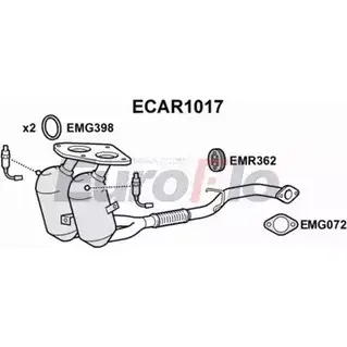 Катализатор EUROFLO ECAR1017 ARC7022 6067478 0 4346639 изображение 0