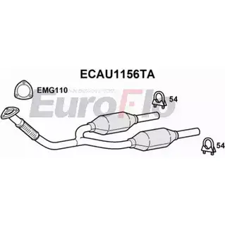 Катализатор EUROFLO 4346874 ECAU1156TA 31 1857 3B0253057HX изображение 0