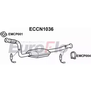 Катализатор EUROFLO 380122 1 705JR 4347332 ECCN1036 изображение 0