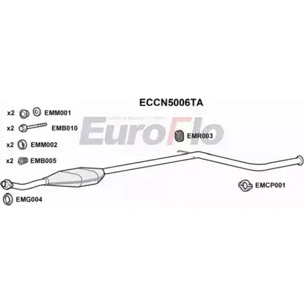 Катализатор EUROFLO 4347441 099-733 ECCN5006TA 09 9-099 изображение 0