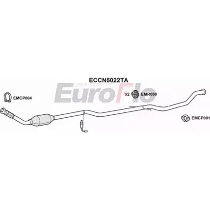 Катализатор EUROFLO ECCN5022TA 098 -505 4347459 1705KX изображение 0