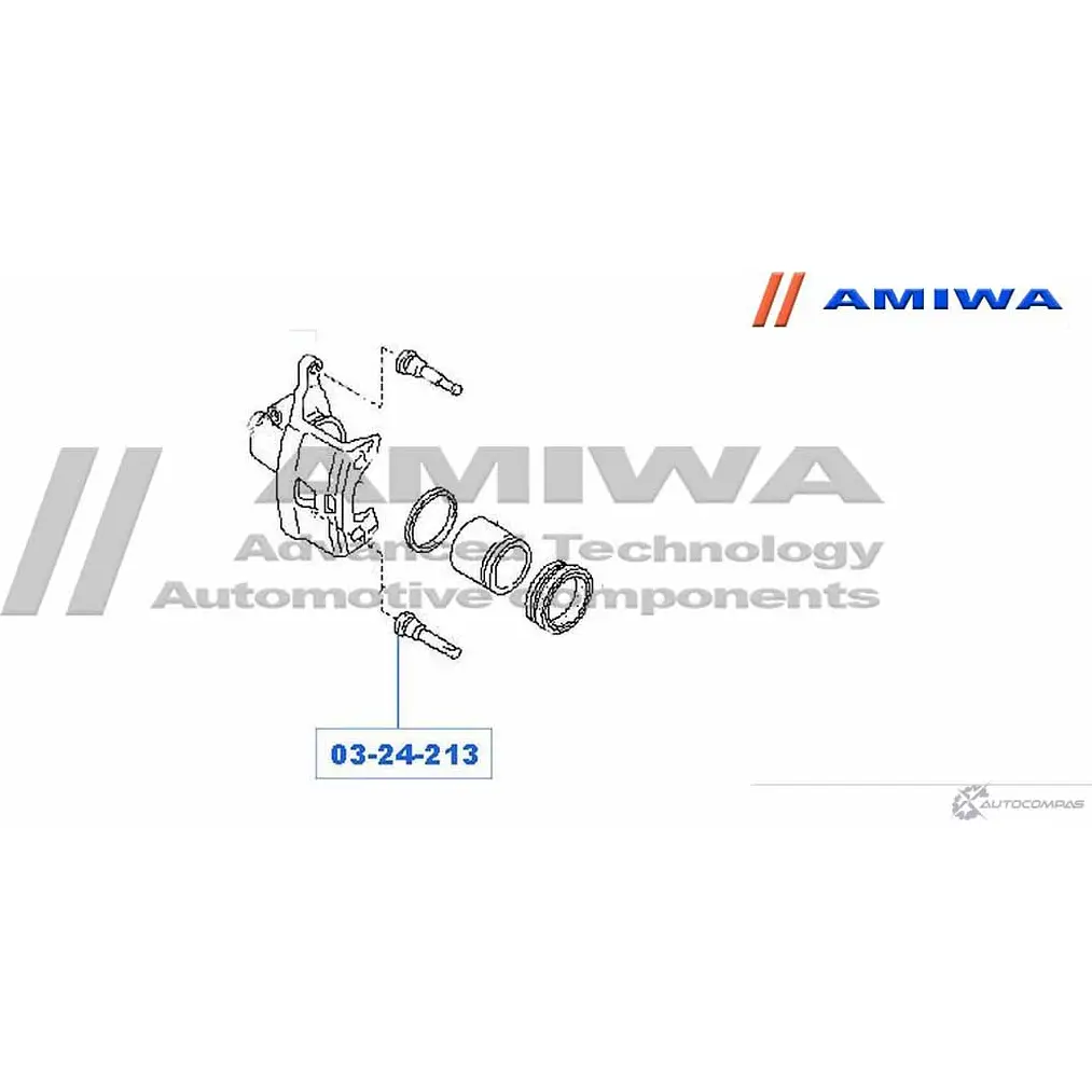 Направляющая суппорта AMIWA W RH1J RYU6HF 03-24-213 1422491600 изображение 1