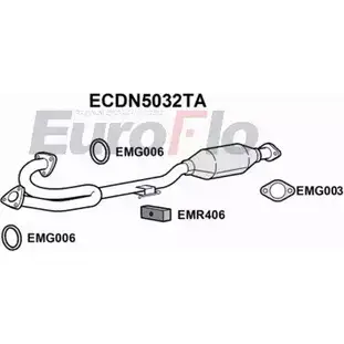 Катализатор EUROFLO 20020CB008 ECDN5032TA 4347597 20020 CB000 изображение 0