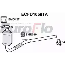 Катализатор EUROFLO ECFD1058TA 4347726 20403D 099- 361 изображение 0