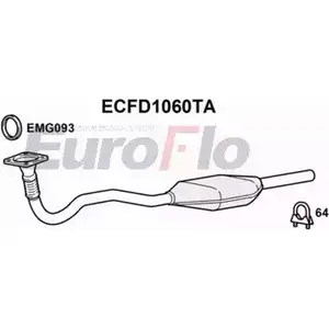 Катализатор EUROFLO 0 99-516 4347728 099-555 ECFD1060TA изображение 0