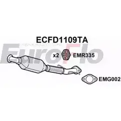 Катализатор EUROFLO 09 0-628 ECFD1109TA 4347764 1503173 изображение 0