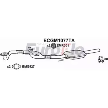 Катализатор EUROFLO 1310394 0 13103942 4348135 ECGM1077TA изображение 0