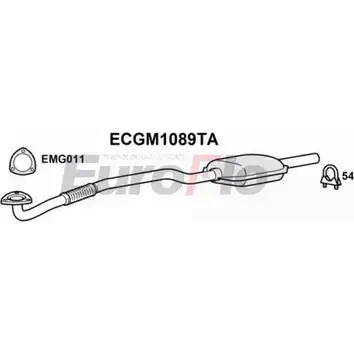 Катализатор EUROFLO ECGM1089TA 090-129 090- 128 4348142 изображение 0