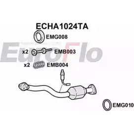 Катализатор EUROFLO 18160RB0000 09 0-592 4348293 ECHA1024TA изображение 0
