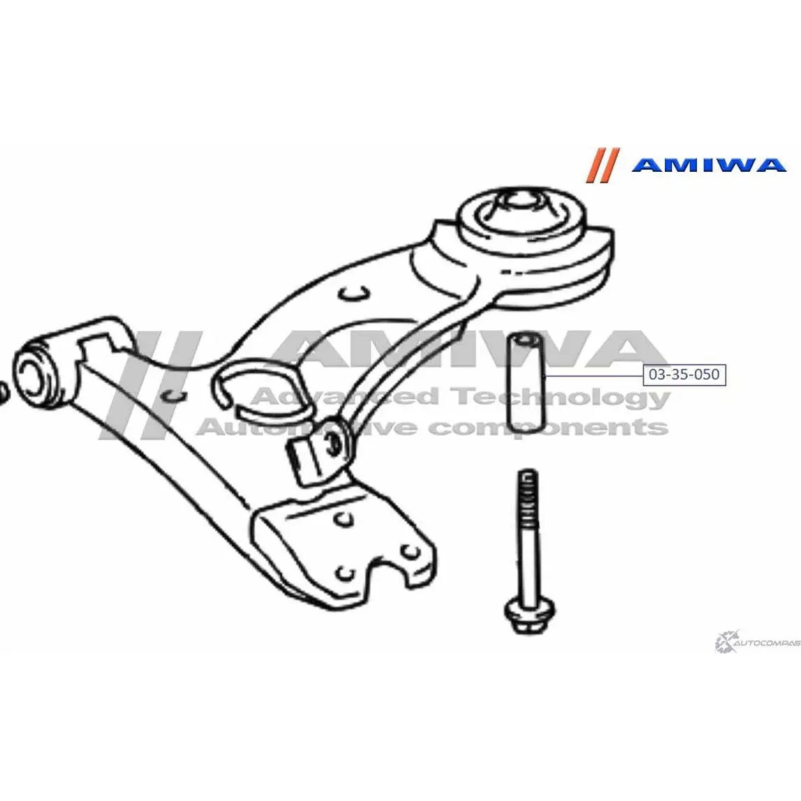 Втулка сайленблока AMIWA 03-35-050 KC 3J4S JYC9F7 1422491555 изображение 1