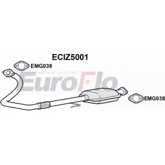 Катализатор EUROFLO 370240 098 -710 4348440 ECIZ5001 изображение 0