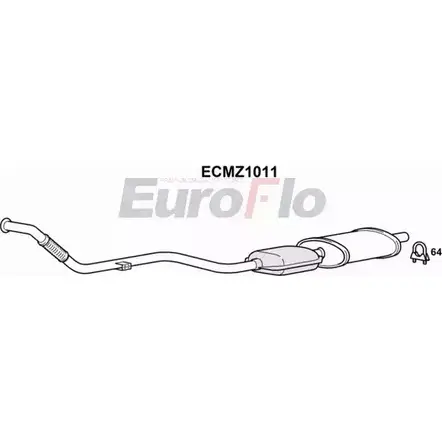 Катализатор EUROFLO ECMZ1011 4348769 AJ QH9 Q1Y7W