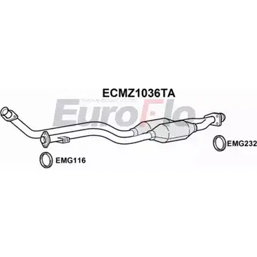 Катализатор EUROFLO ECMZ1036TA 4348795 B F7HD QSKHJCW изображение 0