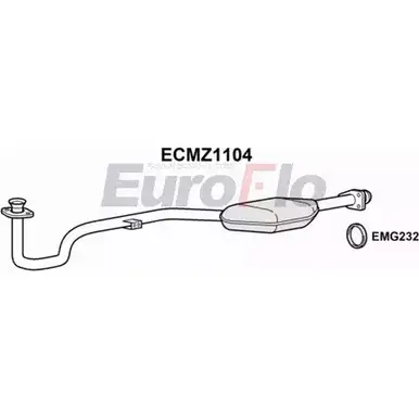 Катализатор EUROFLO ECMZ1104 0FFM DOK 412C4D0 4348896