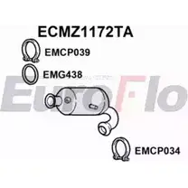 Катализатор EUROFLO ECMZ1172TA CC 4AX 1P0GQ 4348965 изображение 0
