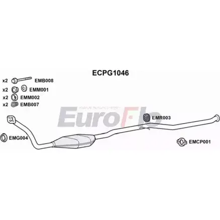 Катализатор EUROFLO ECPG1046 Z8CI L 4349065 7FE2J