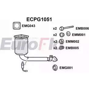 Катализатор EUROFLO ECPG1051 E5287 4349070 I ANNH0 изображение 0