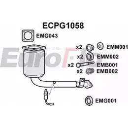Катализатор EUROFLO NA80LRP QR3 3W ECPG1058 4349077