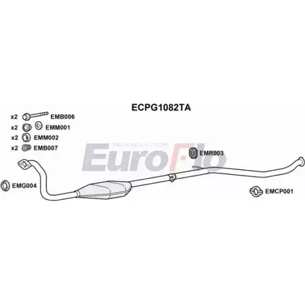 Катализатор EUROFLO 4349107 UUFA3 ECPG1082TA EPQA T изображение 0