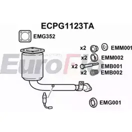Катализатор EUROFLO BE6Y 0 GBY1TV ECPG1123TA 4349135 изображение 0