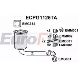 Катализатор EUROFLO ECPG1125TA S 9CVFL WMK8I1 4349137 изображение 0