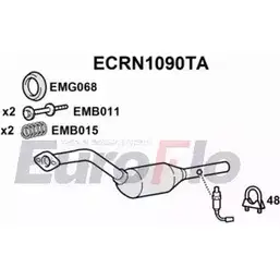 Катализатор EUROFLO 4349344 JTEZLV QQ TWK ECRN1090TA изображение 0