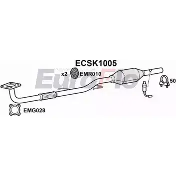 Катализатор EUROFLO ECSK1005 BBPRJJU 4349596 FQZ6U 5Q изображение 0