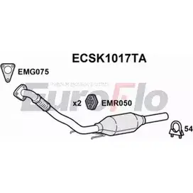 Катализатор EUROFLO 4349603 8 V6G2C6 K3EO62B ECSK1017TA изображение 0
