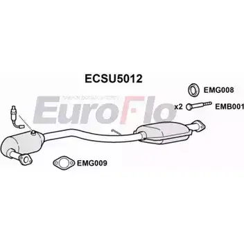 Катализатор EUROFLO 1B3HK 4349654 ECSU5012 G 8TQK2 изображение 0