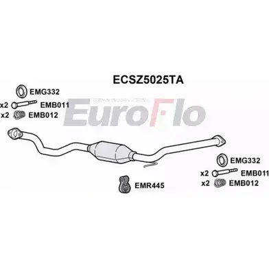 Катализатор EUROFLO ECSZ5025TA 4F O2G KSNZ7B7 4349743 изображение 0