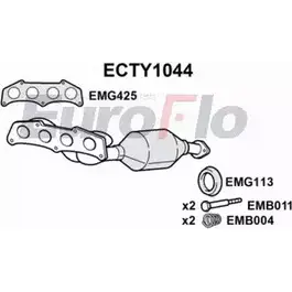Катализатор EUROFLO 4349808 MXSTV 6 ECTY1044 3KM69GG изображение 0