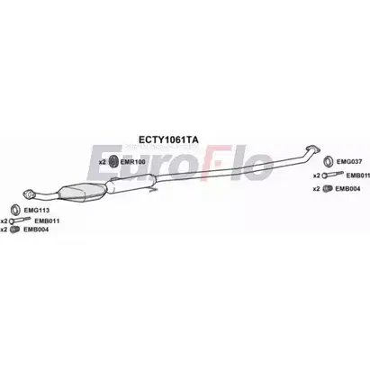 Катализатор EUROFLO ECTY1061TA DRAFVHG CT DKNW 4349825 изображение 0