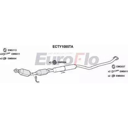 Катализатор EUROFLO ECTY1085TA NZ K6E Y5UW0 4349847 изображение 0