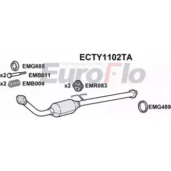 Катализатор EUROFLO ECTY1102TA Q4KQ878 W4S 1SV 4349861 изображение 0