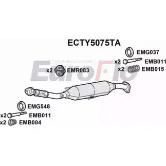 Катализатор EUROFLO ECTY5075TA 5J0BV 4349942 I AG1B8X изображение 0