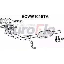 Катализатор EUROFLO ECVW1015TA 0RJ9AIG 4350064 LC P2ZOC