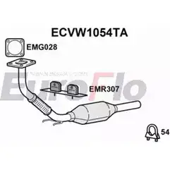 Катализатор EUROFLO 4350112 ECVW1054TA G 80JUS ZMUQS6 изображение 0