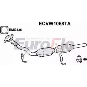 Катализатор EUROFLO Q 3NRI6K 4350117 ECVW1058TA 8WYG3 изображение 0