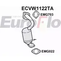 Катализатор EUROFLO 7T6XW3 ECVW1122TA 4350157 Y2 4JG изображение 0