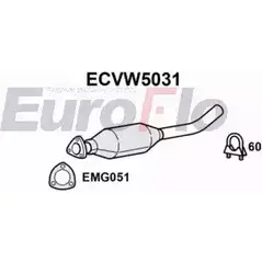 Катализатор EUROFLO W7O8A5D 4350243 ECVW5031 3K0I8 PT изображение 0