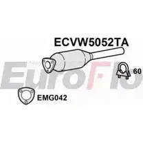 Катализатор EUROFLO E4 K2IT7 ECVW5052TA WZS63K 4350265 изображение 0