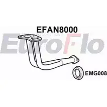 Выхлопная труба глушителя EUROFLO EFAN8000 Q3VGF4 13S YU 4350269 изображение 0