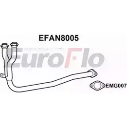 Выхлопная труба глушителя EUROFLO 91YVLF3 EFAN8005 XIAL9 8 4350272 изображение 0
