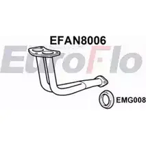 Выхлопная труба глушителя EUROFLO 4350273 SPZ5CRE F 8C1JR EFAN8006 изображение 0