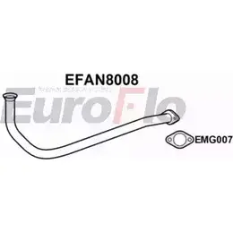 Выхлопная труба глушителя EUROFLO 4350275 V3XMSE0 LZL GW35 EFAN8008 изображение 0