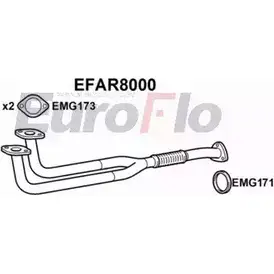 Выхлопная труба глушителя EUROFLO RG 18AO9 AW0SIVL 4350279 EFAR8000 изображение 0