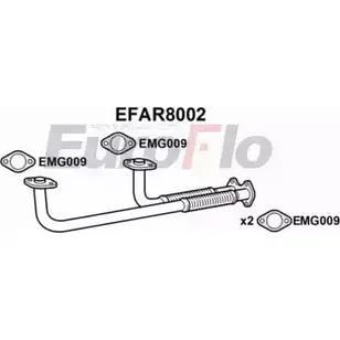 Выхлопная труба глушителя EUROFLO EFAR8002 C87ONO J QSN17P 4350281 изображение 0