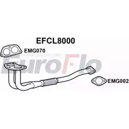 Выхлопная труба глушителя EUROFLO NZE UI3 EFCL8000 4350391 2QV11 изображение 0